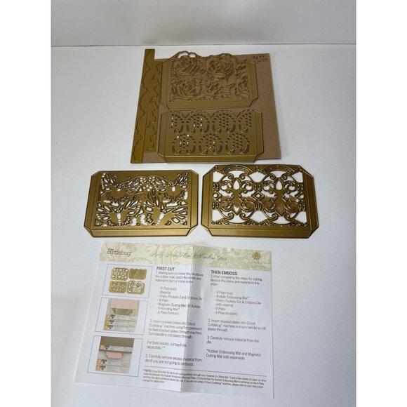 Anna Griffin Pretty Pockets Cut & Emboss Dies Cricut Cuttlebug Crafts - Picture 13 of 15